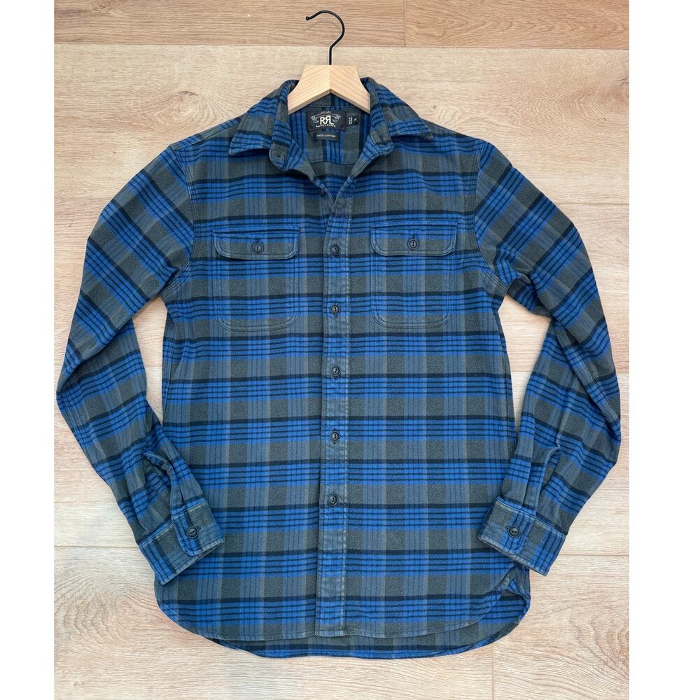 Vintage 90s RRL Double RL Ralph Lauren Plaid Flannel Shirt XS